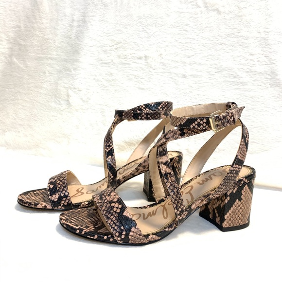 Sam Edelman Snake Print Sandals - Picture 5 of 16
